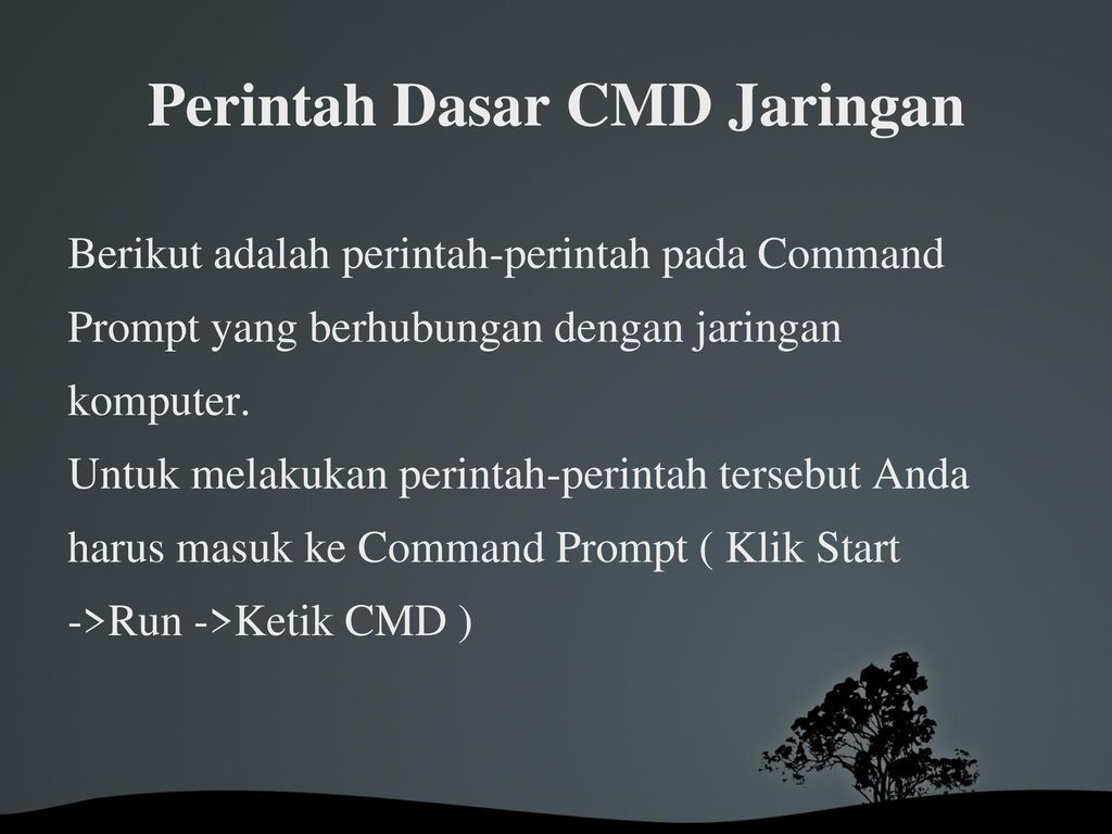 perintah dasar cmd untuk windows troubleshooting
