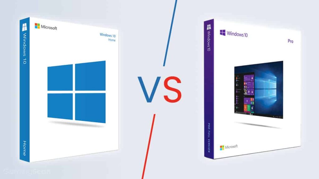 windows 10 home vs pro