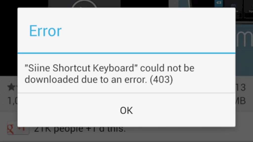 Koder Error pada Google Play Store