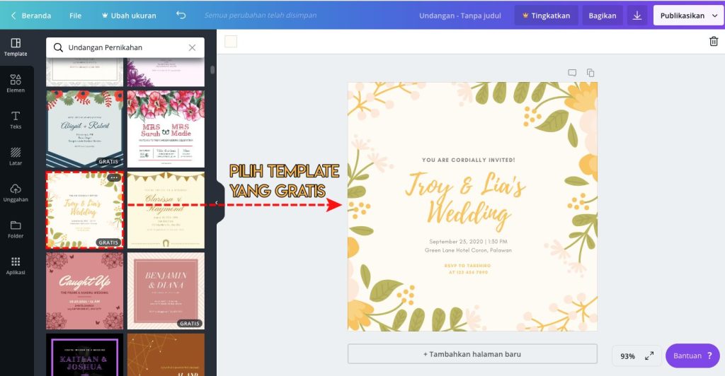 cara membuat undangan digital dengan canva