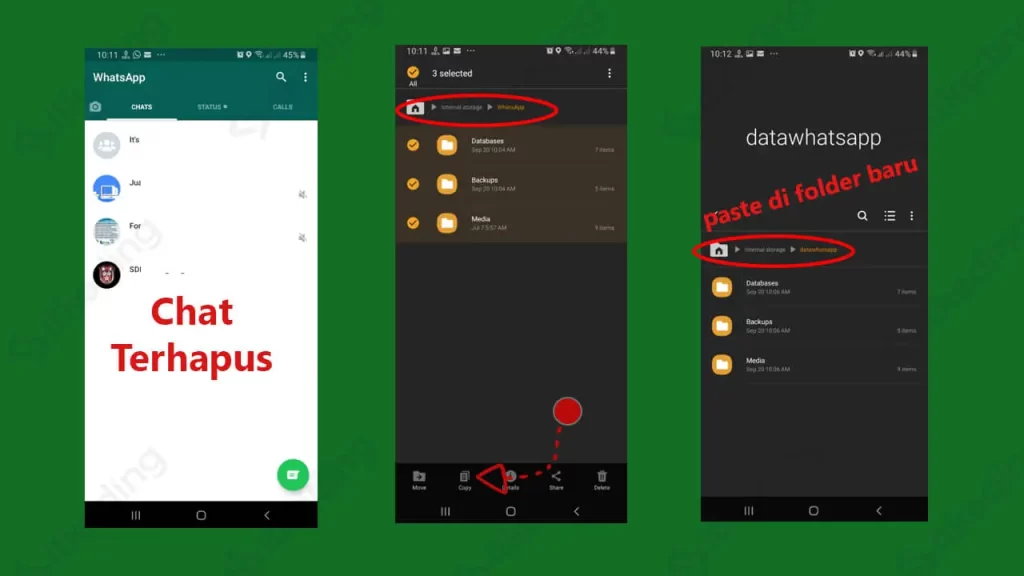 cara mengembalikan chat WA yang terhapus